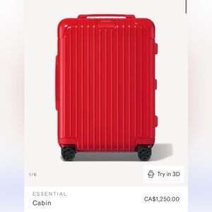 RIMOWA Red Cabin Suitcase Carryon